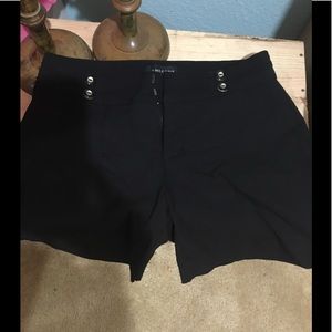 Black stretch shorts